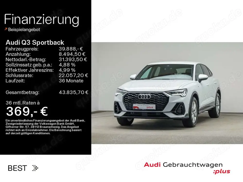 Audi Q3 S line 40 TDI qu. Matrix*Assist*Sou