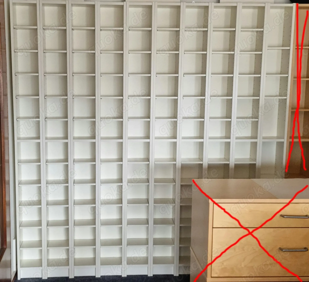 Regale 10 Stück für CD-DVD-Bluray etc - variabel einsetzbar - einwandfreier Zustand