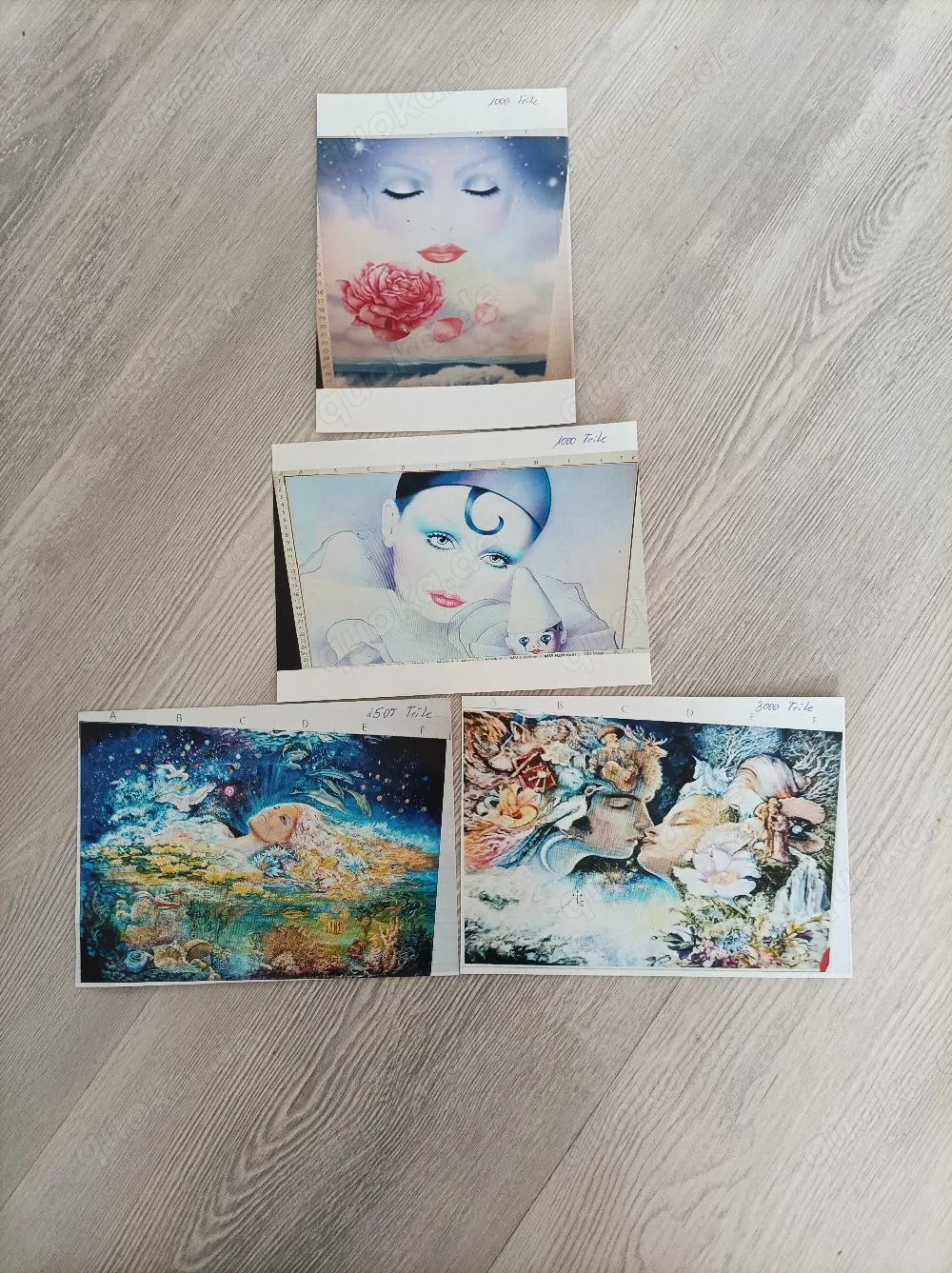 4 neue verschieden große Puzzle zusammen abzugeben 