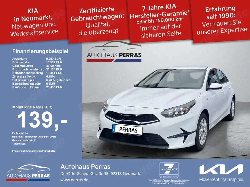 Kia Ceed / cee'd Ceed 1.6 CRDi 48V DCT7 Vision Komfort+ ACC Navi FL