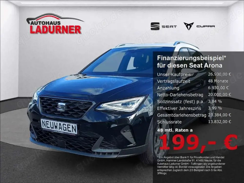SEAT Arona FR 1.0 TSI DSG *NAVI+LED+KESSY+TOTWINKEL*