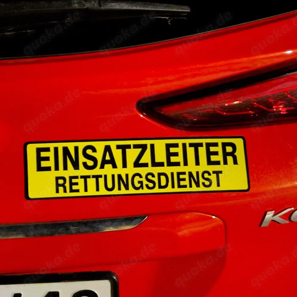 Magnetschild "Einsatzleiter Rettungsdienst" 30 x 8 cm