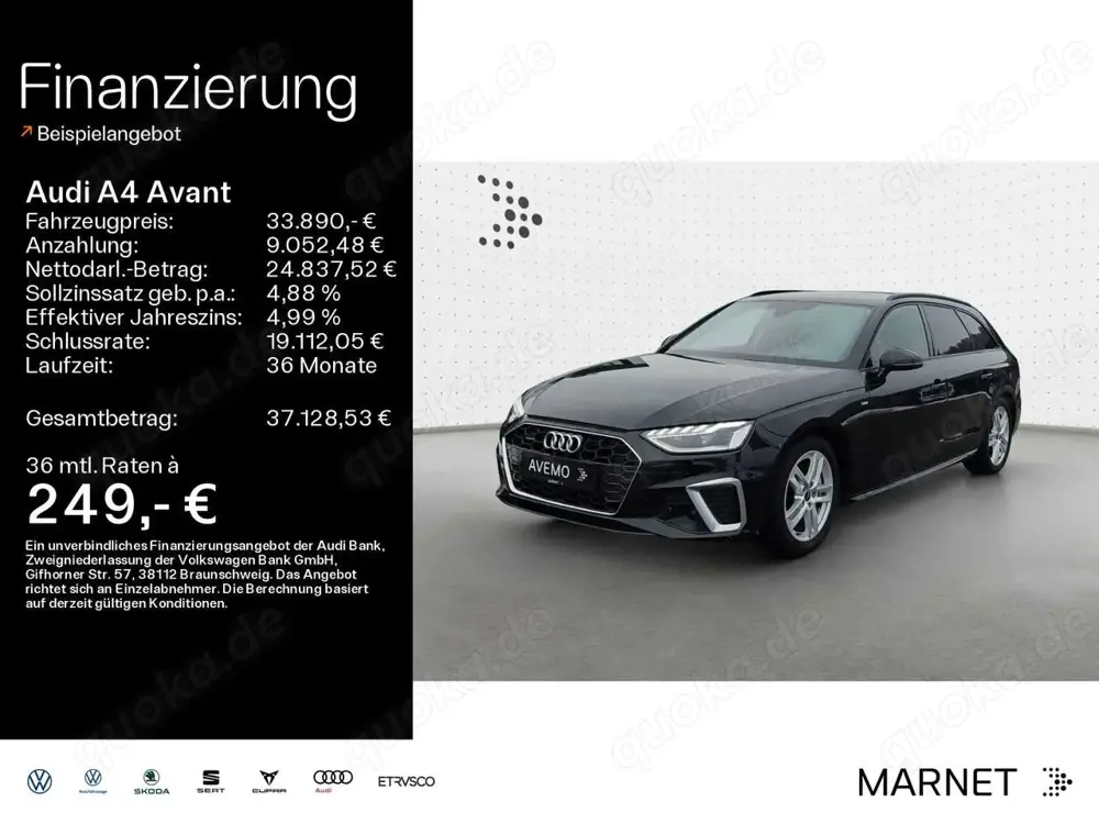 Audi A4 40 TDI quattro S line*Navi*LED*Alu*PDC*