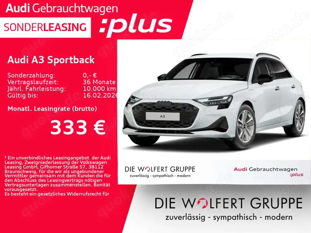 Audi A3 advanced 40 TFSI e S tronic *0,5%*