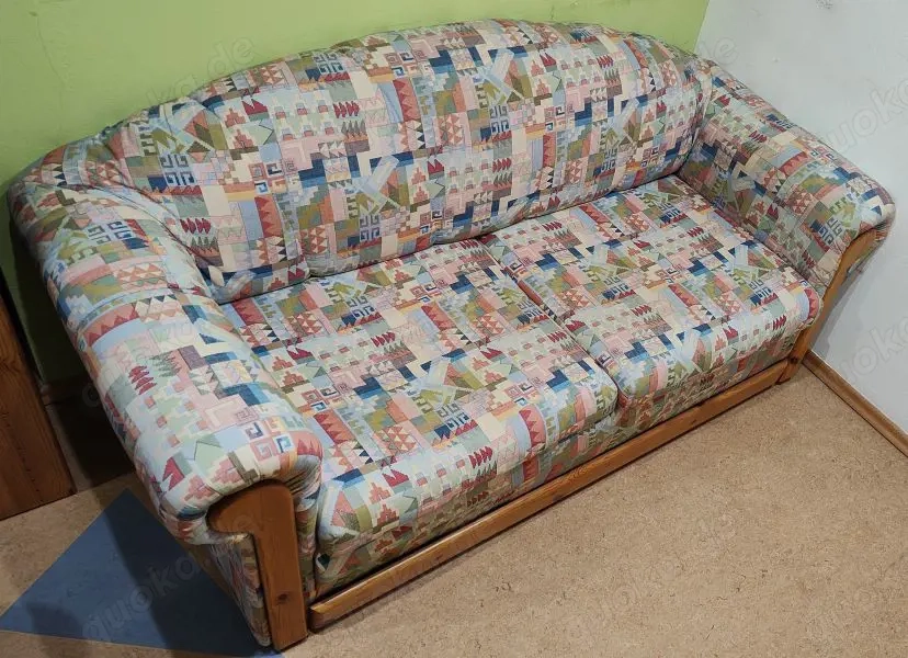 Schlafsofa im Patchwork Design