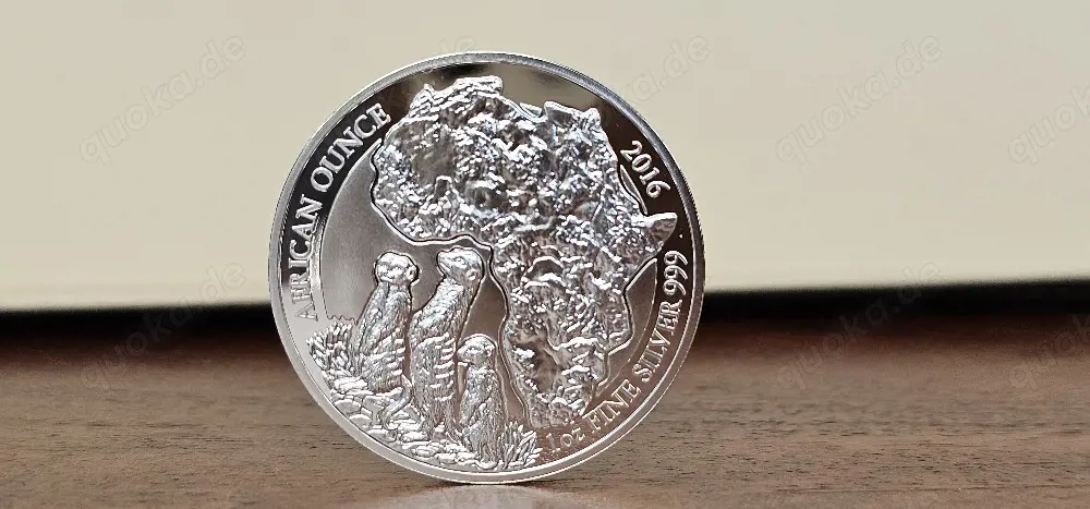 Ruanda Erdmännchen 2016 "African Ounce" 1 Unze Silber 