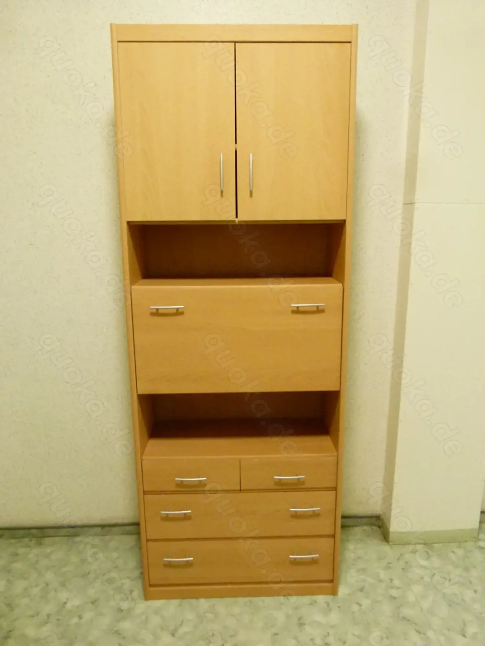 Mehrzweckschrank Holz, Dekor Eiche hell zu verschenken