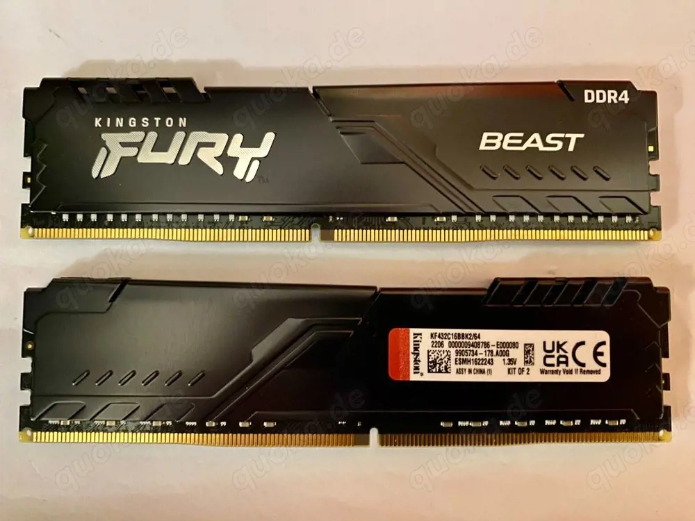 Kingston Fury Beast 64GB DDR4-3200 RAM KIT [2x32GB]