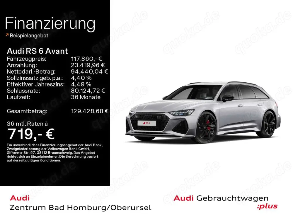 Audi RS6 quattro*Navi*Matrix*AHK*BO*HUD*PDC*R