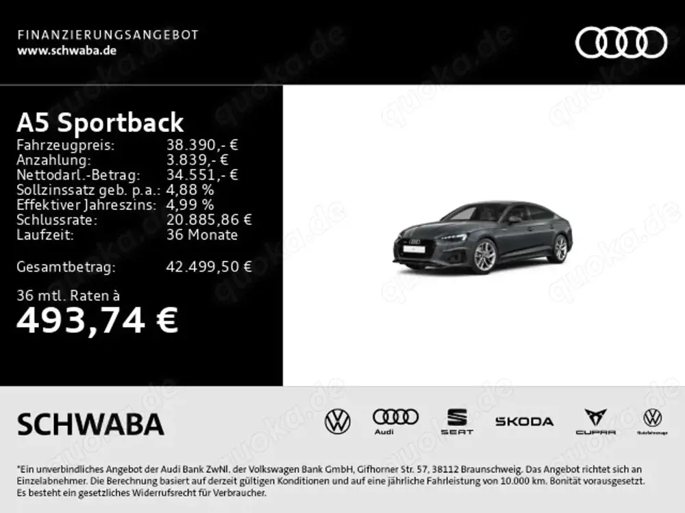 Audi A5 2x Sline business 40TFSI qu.*AHK*18