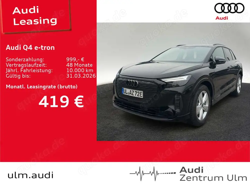 Audi Q4 e-tron 45 ACC ADVANCED HuD NAVI KEYL RFK WÄPU
