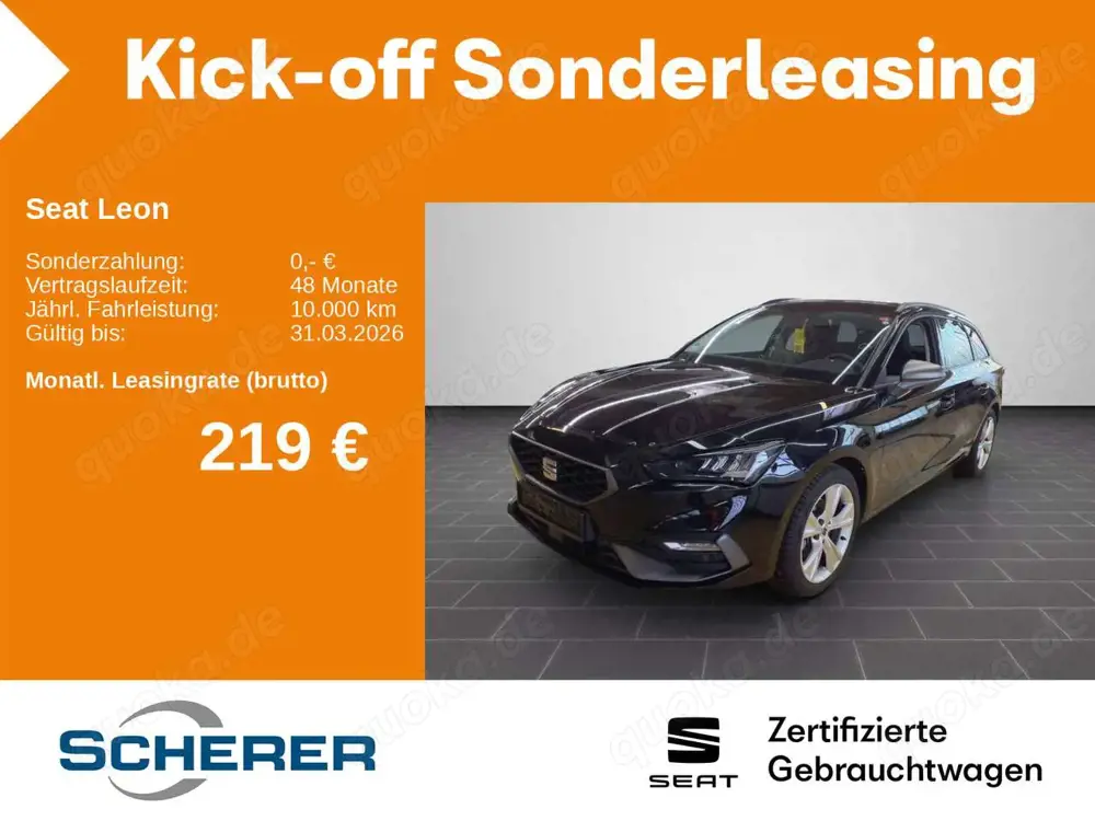 SEAT Leon Sportstourer 1,5 TSI FR RFK/NAVI/PDC/LED/Si