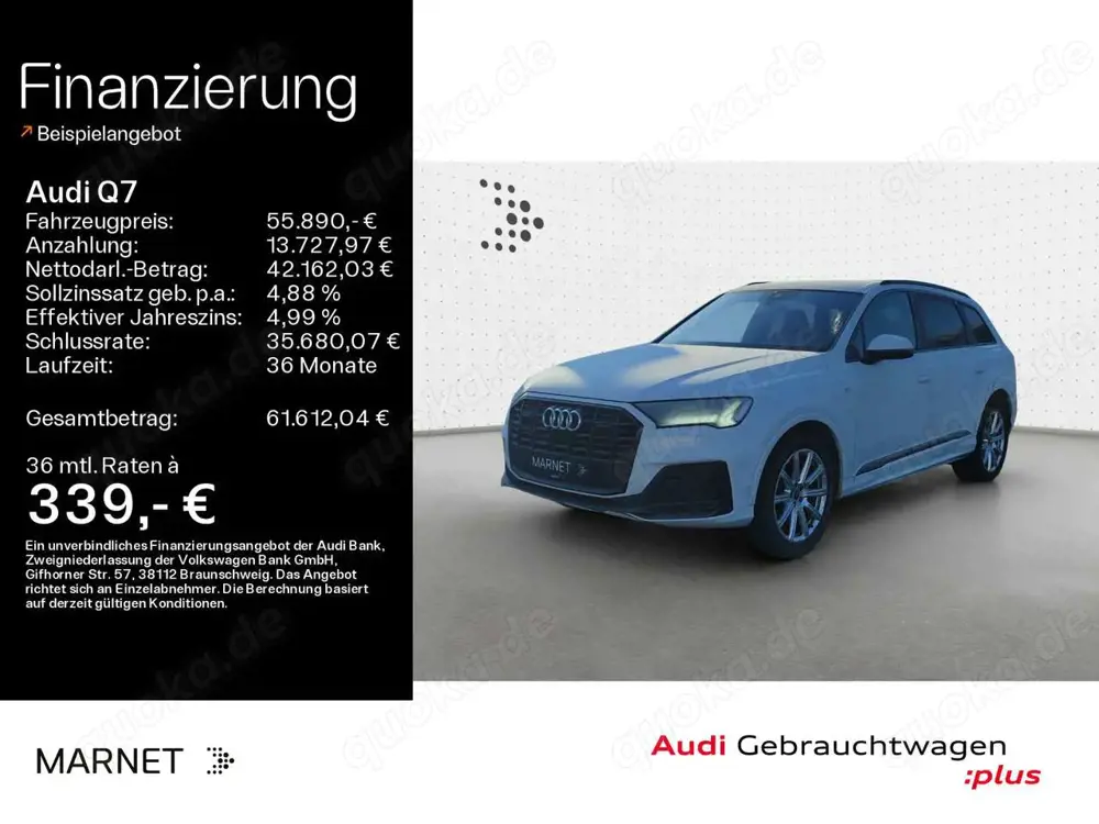 Audi Q7 50 TDI quattro S line*Navi*Matrix*Alu*HUD*BO