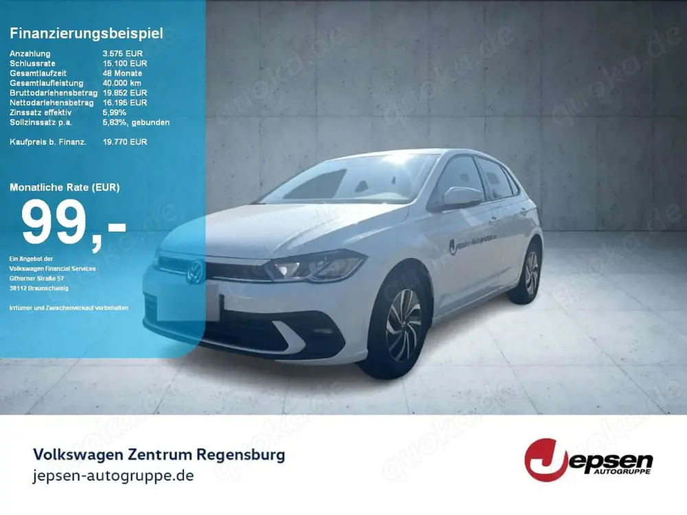 Volkswagen Polo Life 1.0 TSI LED R-KAMERA PDC SpurH DAB+