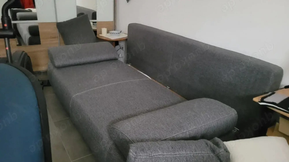 Schlaf-Couch mit Bettkasten Maße: Breite 160cm  Länge ausgeklappt 2,00m