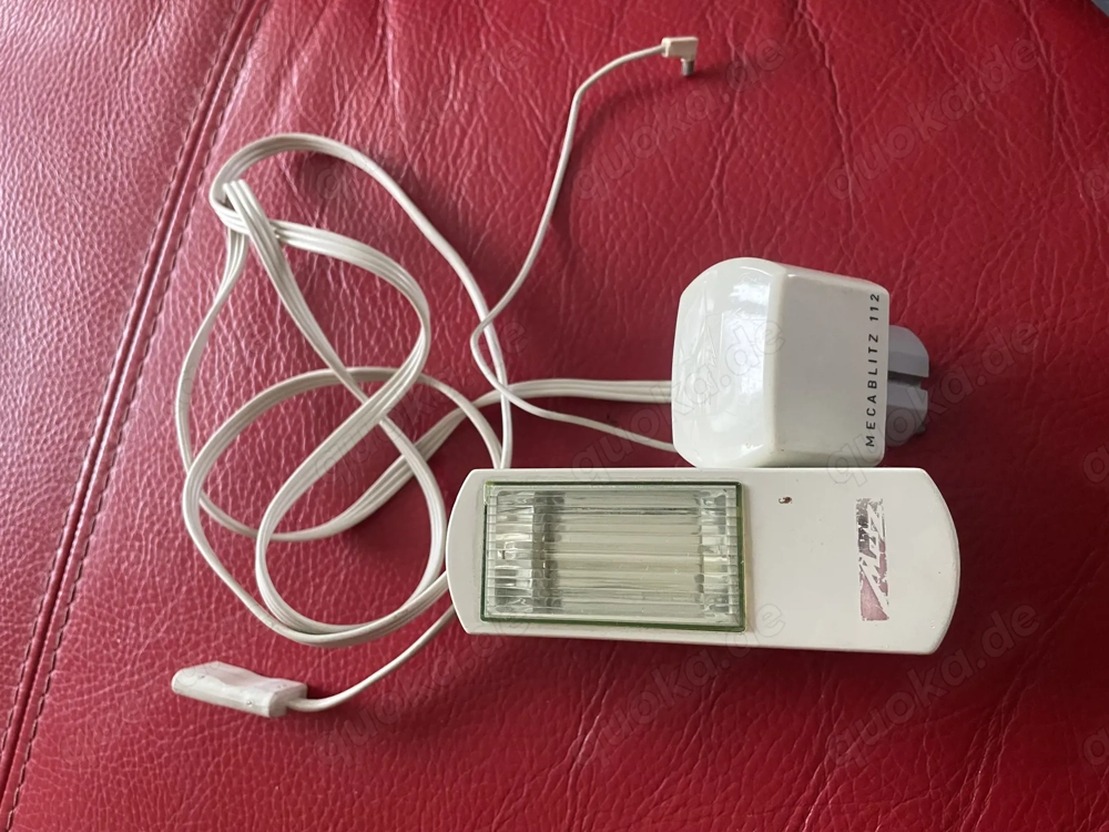 Metz Mecablitz 112 mit Netzadapter vintage defekt 
