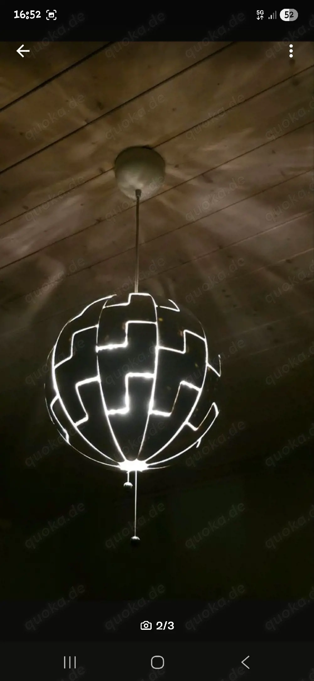 Hängeleuchte "Todesstern"