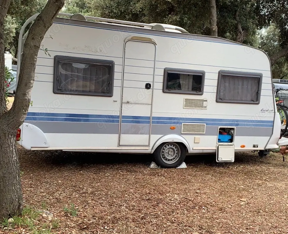 Wohnwagen Hobby mit Mover und Klimaanlage
