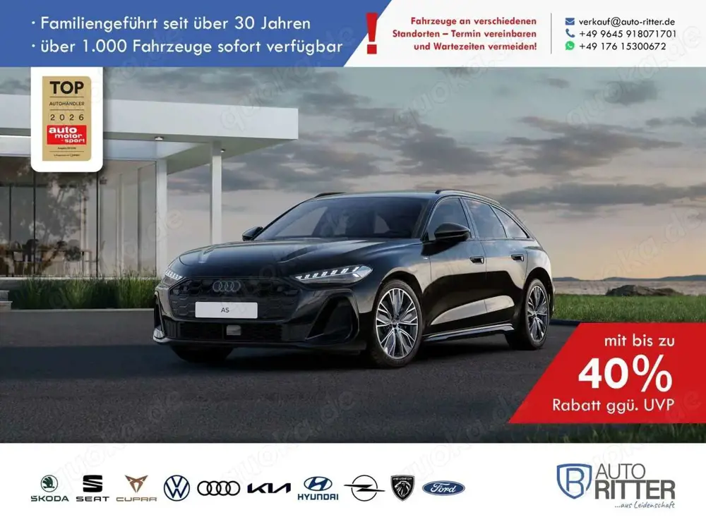 Audi A5 S line ACC|HuD|AHK|RFK|LED|Navi|Carplay|Kl...