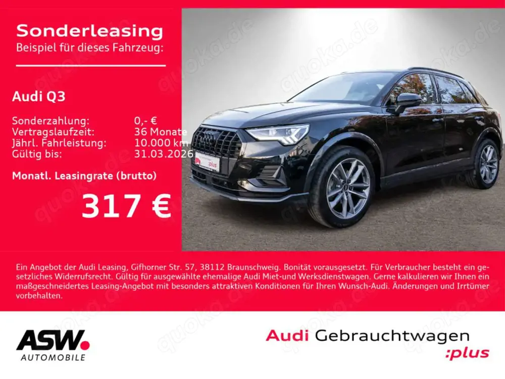 Audi Q3 SUV S line 35TFSI Stroni NAVI LED AHK RFK PDC
