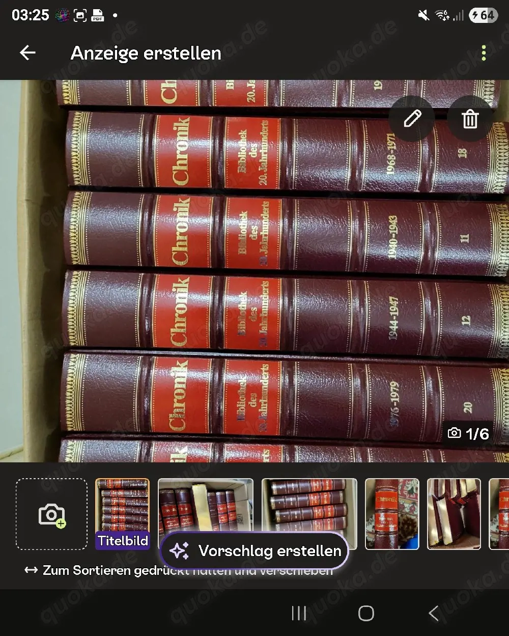  Chronik des 20. Jahrhunderts   Ledergebundene Buchreihe   Sammleredition