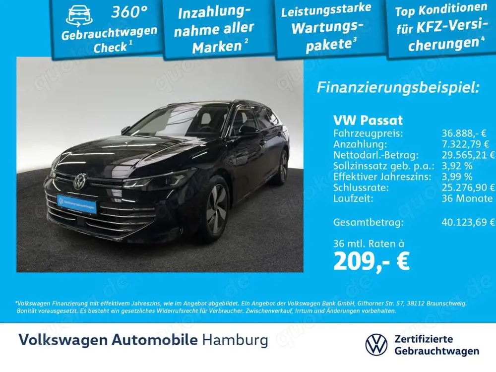 Volkswagen Passat Var.1.5 TSI DSG eHybrid Business AHK Rear