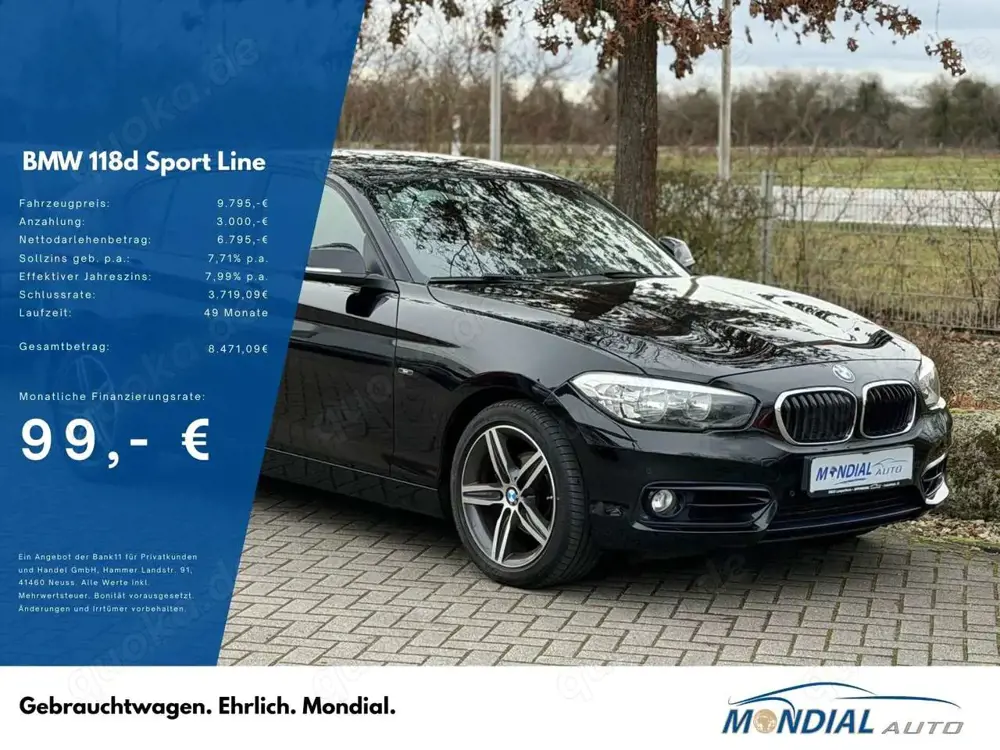 BMW 118 118 d Sport Line Facelift / PDC / Scheckheft
