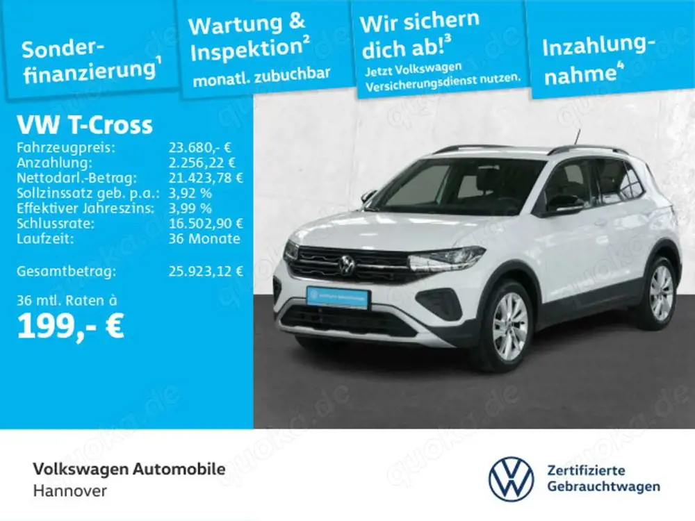 Volkswagen T-Cross 1.0 TSI DSG Goal AHK ACC DigCockpit LED