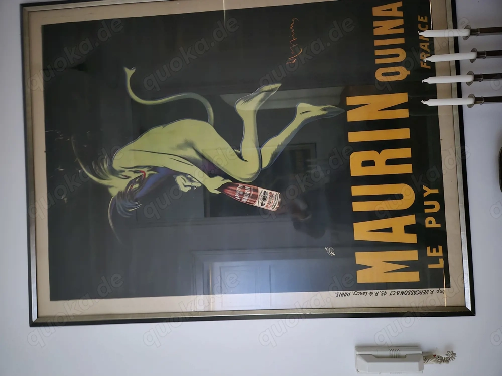 Maurin Quina Leonetto Cappiello Original Vintage Poster Grüner Teufel