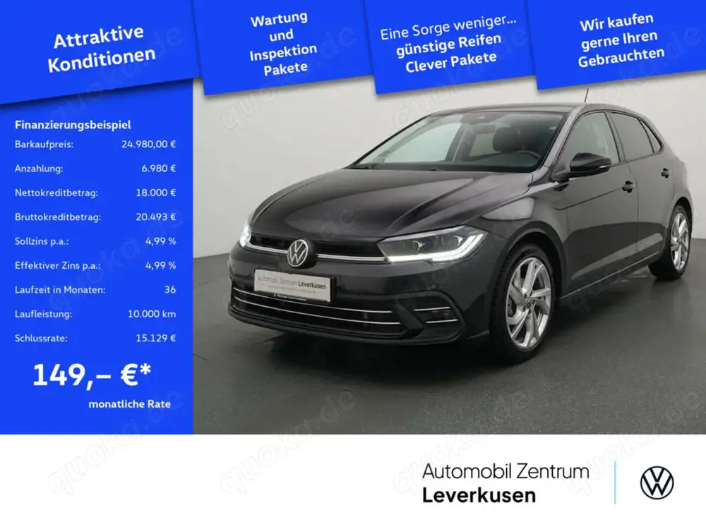 Volkswagen Polo Style DSG PANO MATRIX AHK ACC NAVI LEDER