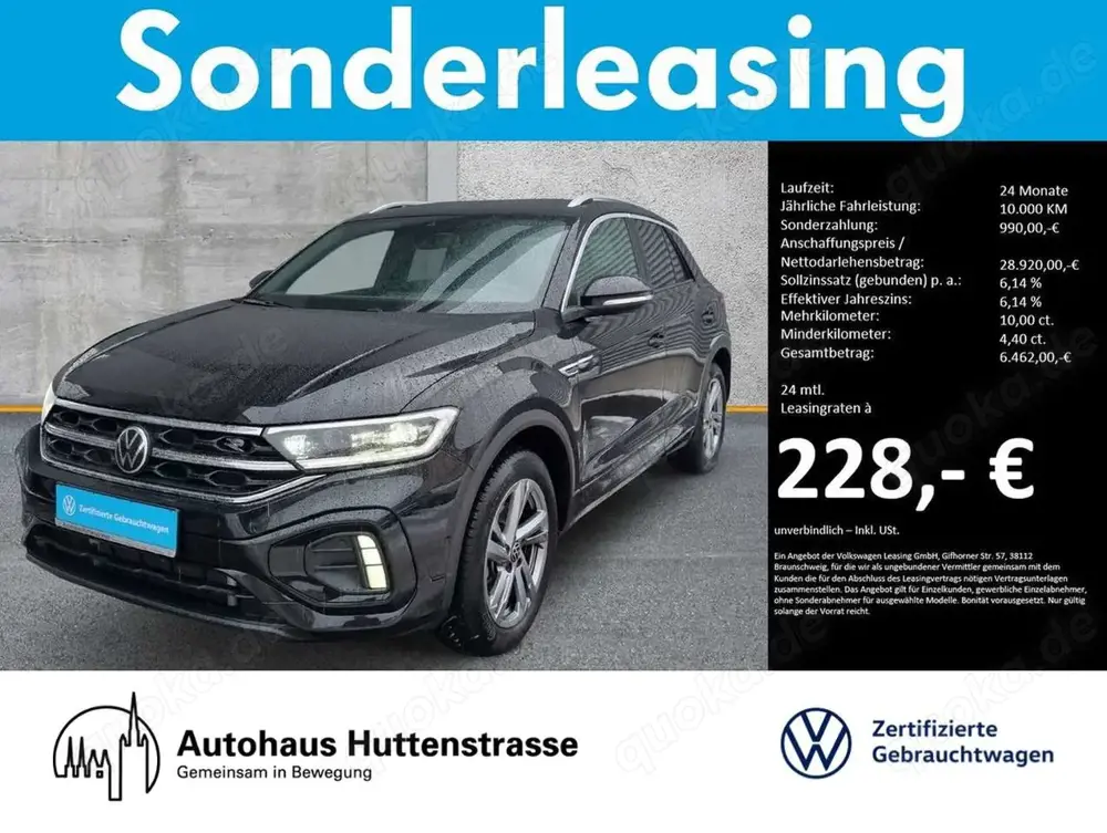 Volkswagen T-Roc 1.5 TSI DSG R-Line LED+ KAMERA AHK NAVI