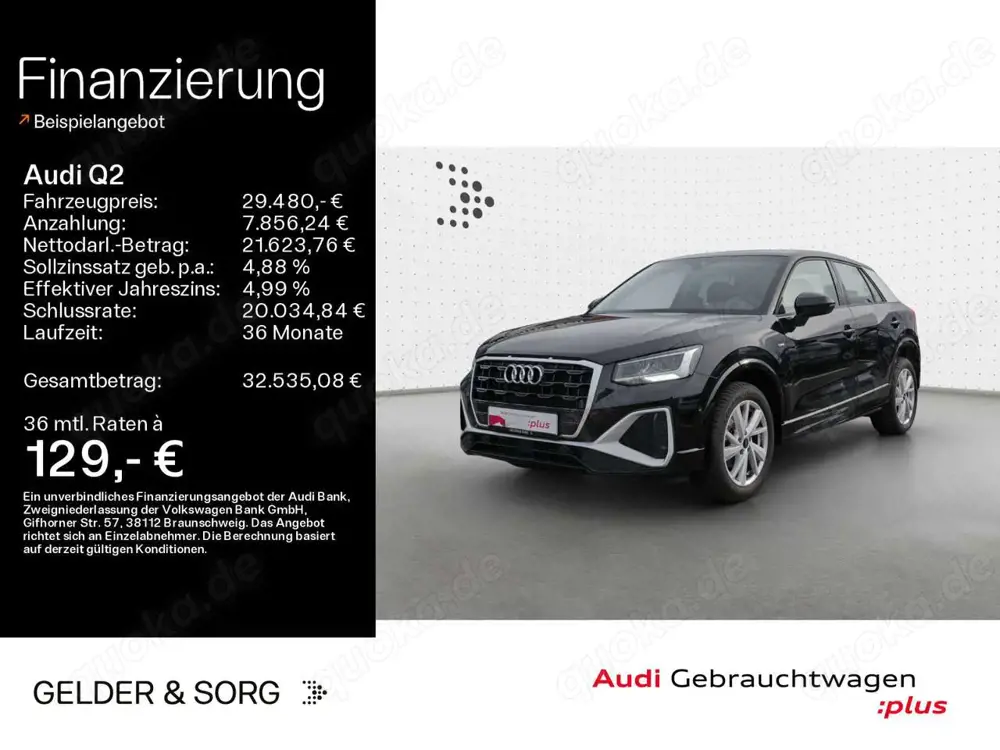 Audi Q2 35 TFSI S line GRA*CarPlay*LED*RFK*Sportsitze
