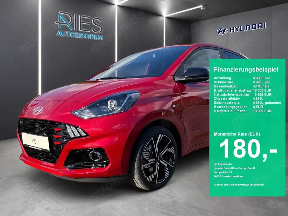 Hyundai i10 1.0 N Line KlimaA*Navi*SHZ*Kam.*PDC*Sportp.