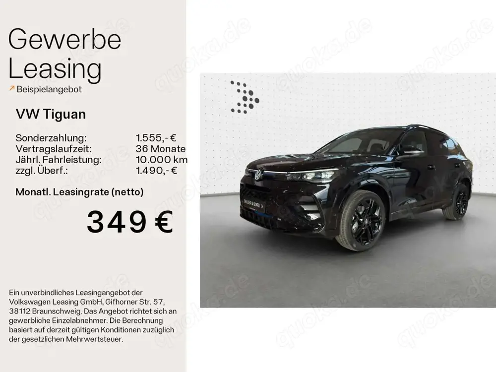 Volkswagen Tiguan R-Line 2.0 TDI 4M AHK*BLACKSTYLE*HK*PANO