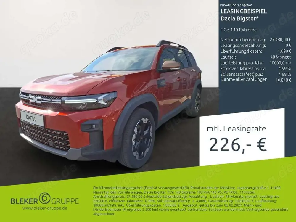 Dacia Bigster TCe 140 Extreme