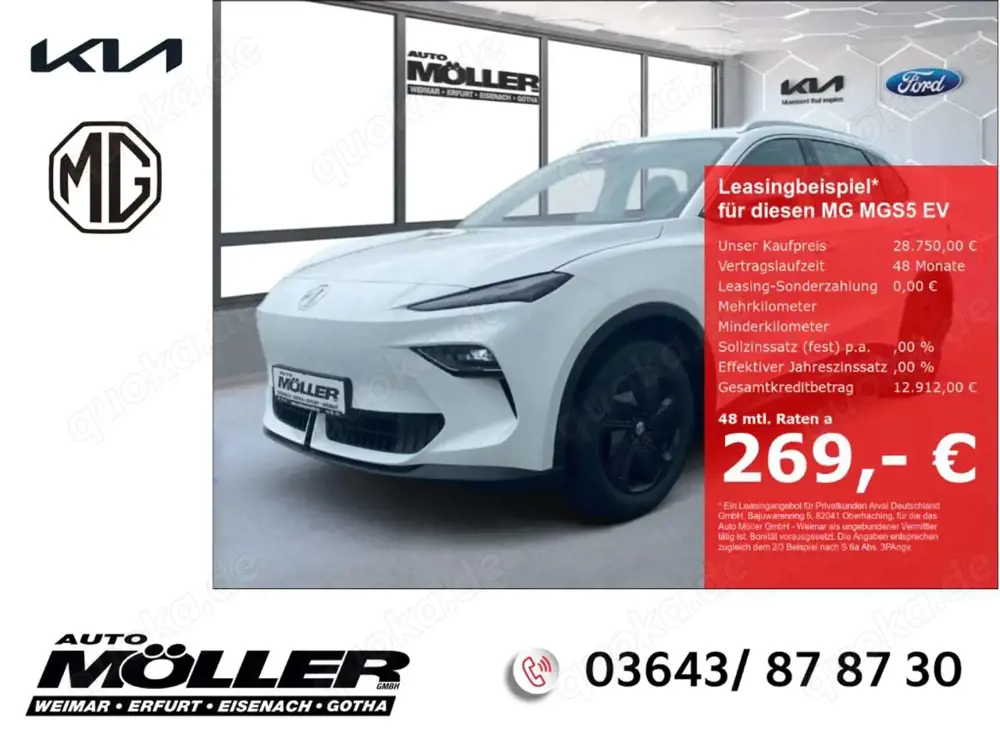MG MGS5 EV Comfort Standard Range 49kWh Kamera ACC Klima