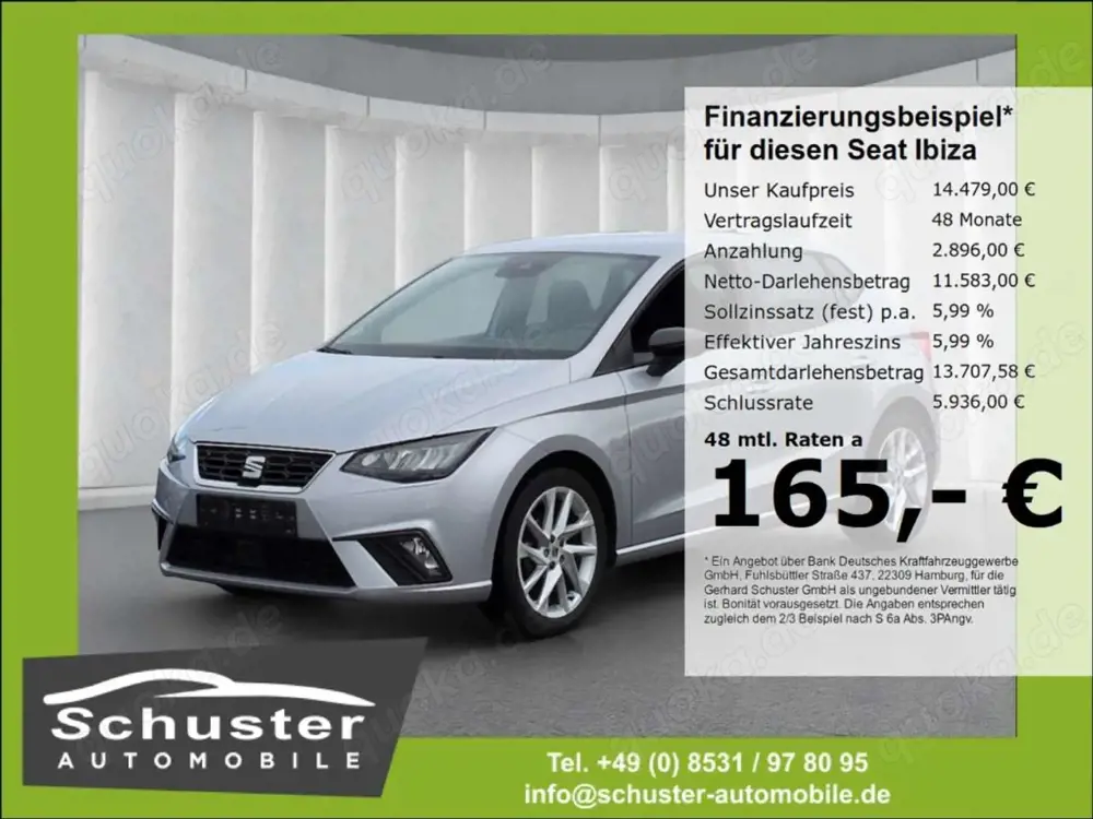 SEAT Ibiza FR 1.0*LED Tempo SHZ PDC AppConn Bluet 17*