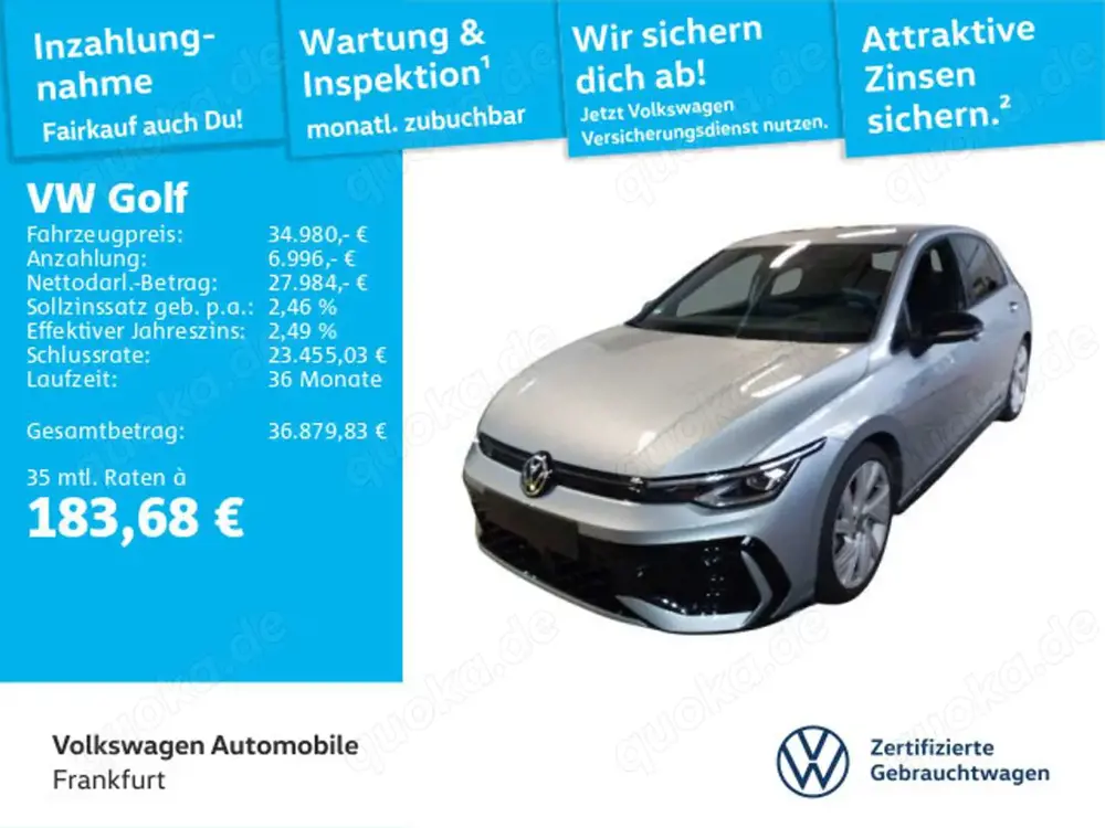 Volkswagen Golf VIII 2.0 TDI DSG R-Line Navi RearView LED-P