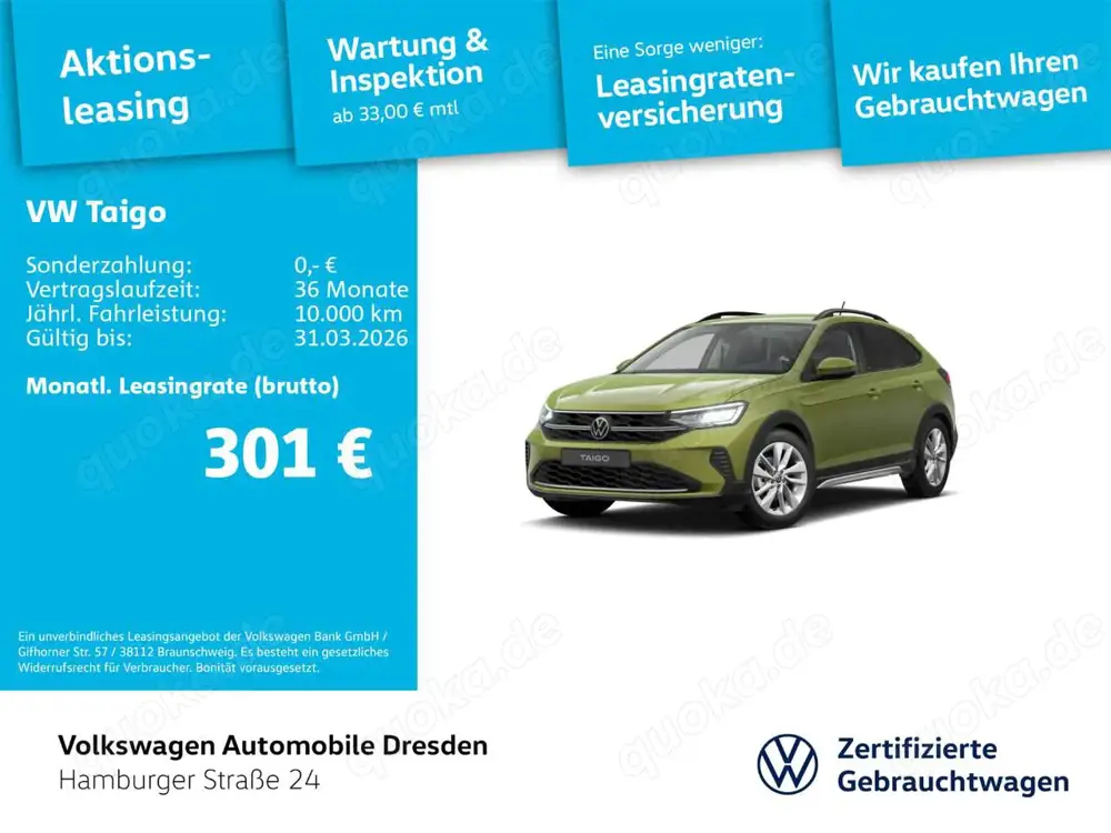 Volkswagen Taigo MOVE 1.5 TSI DSG LED APP PDC LIGHTASSIST