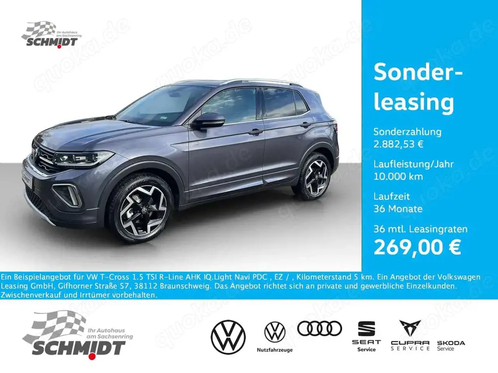 Volkswagen T-Cross 1.5 TSI R-Line AHK IQ.Light Navi PDC