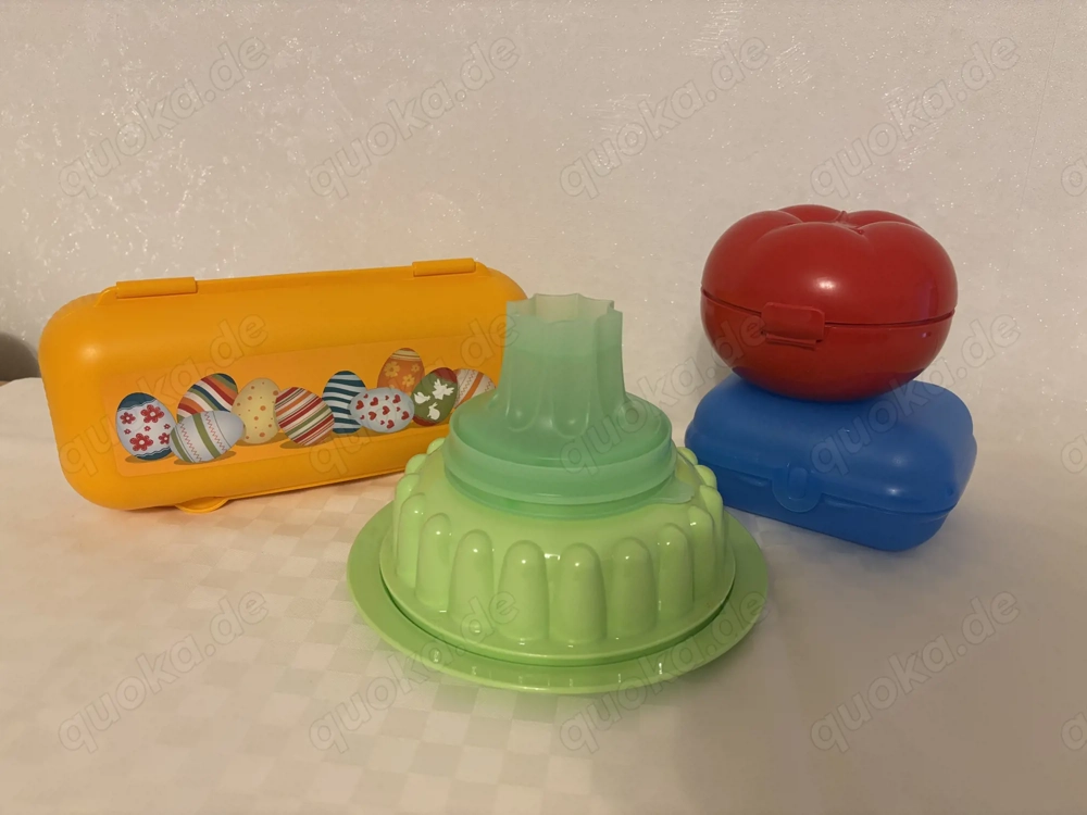 Original Tupperware Set (2 Dosen, 1 Puddingform und Eierbox)