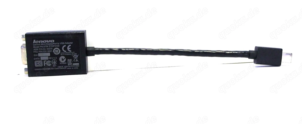 Lenovo Mini-Display Port to VGA Adapter - STM STDP3100