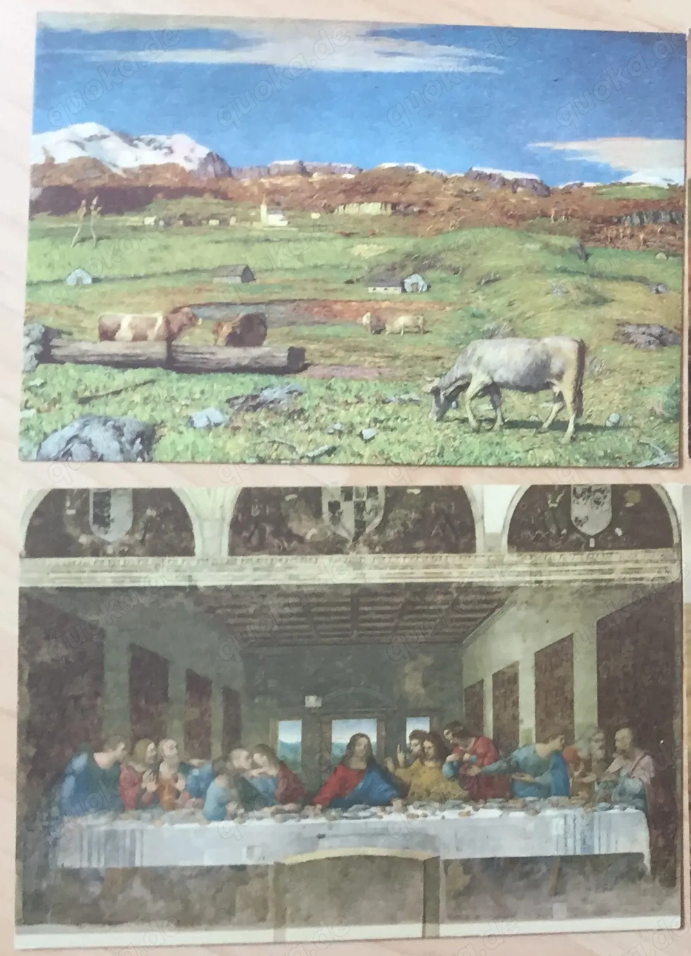 2 Ansichtskarten als Kunstdruck um 1950