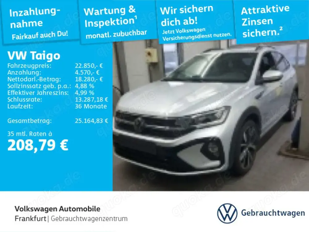 Volkswagen Taigo 1.0 TSI R-Line Navi IQ.Light DAB+ FrontAss