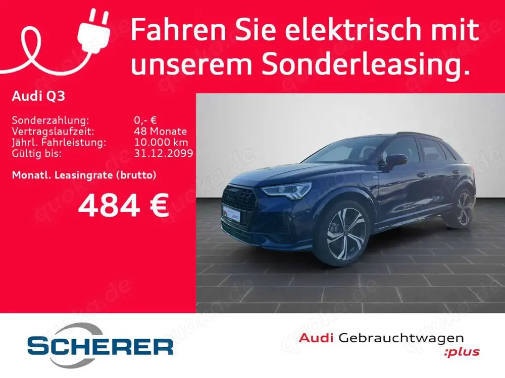 Audi Q3 S line 45 TFSIe S tronic LED NAVI ACC RFK
