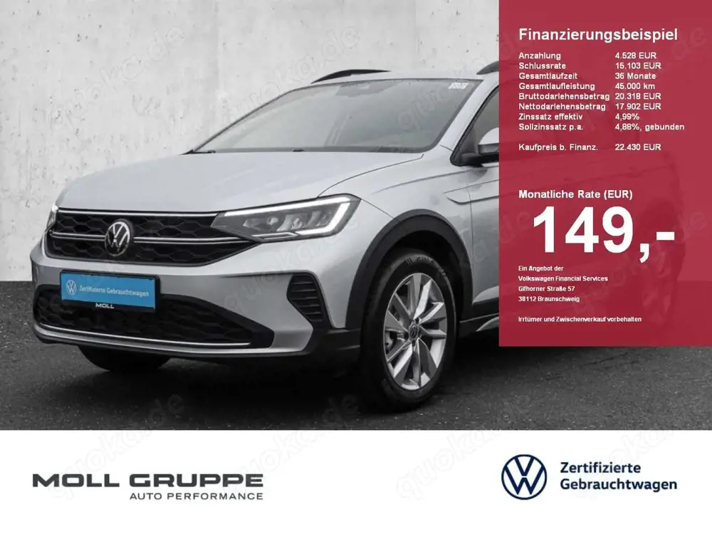 Volkswagen Taigo 1.0 TSI Life FLA KAM LED LM PDC SHZ SPURH