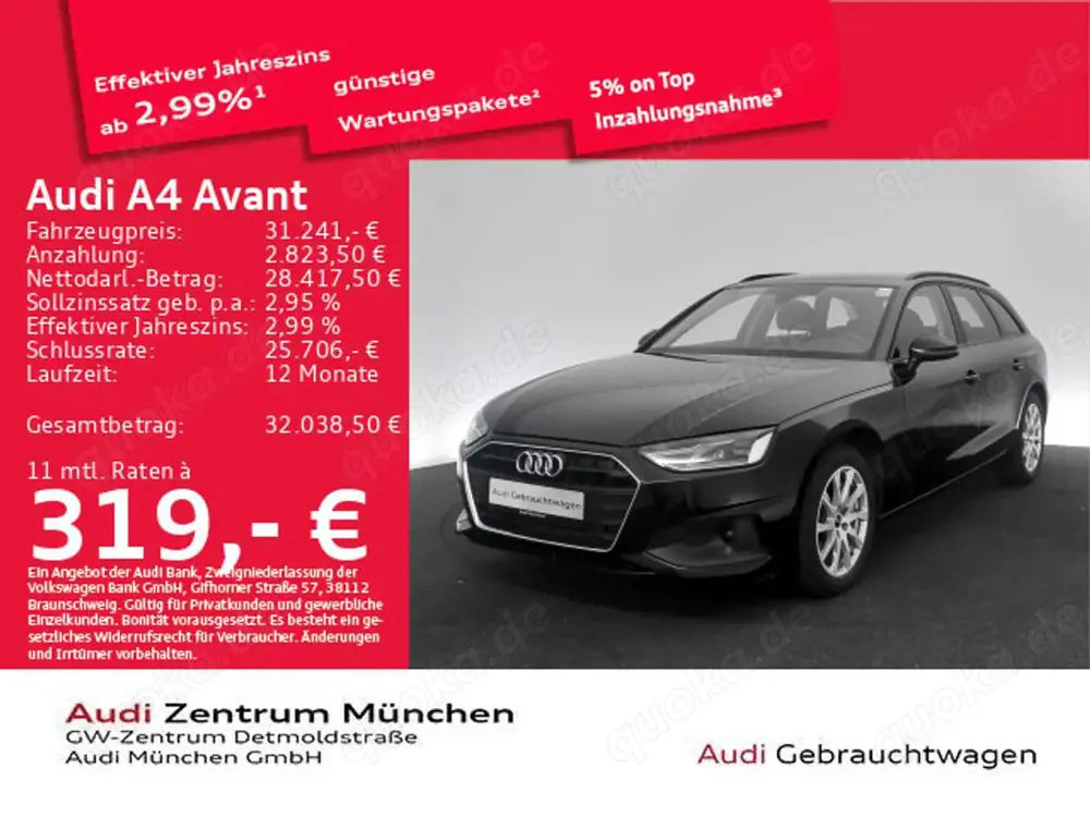 Audi A4 40 TFSI S tronic Navi+/GRA