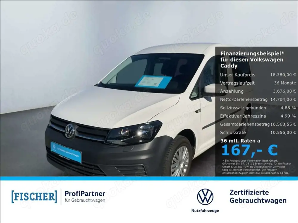 Volkswagen Caddy 1.0TSI Trendline SHZ PDC hinten Klima