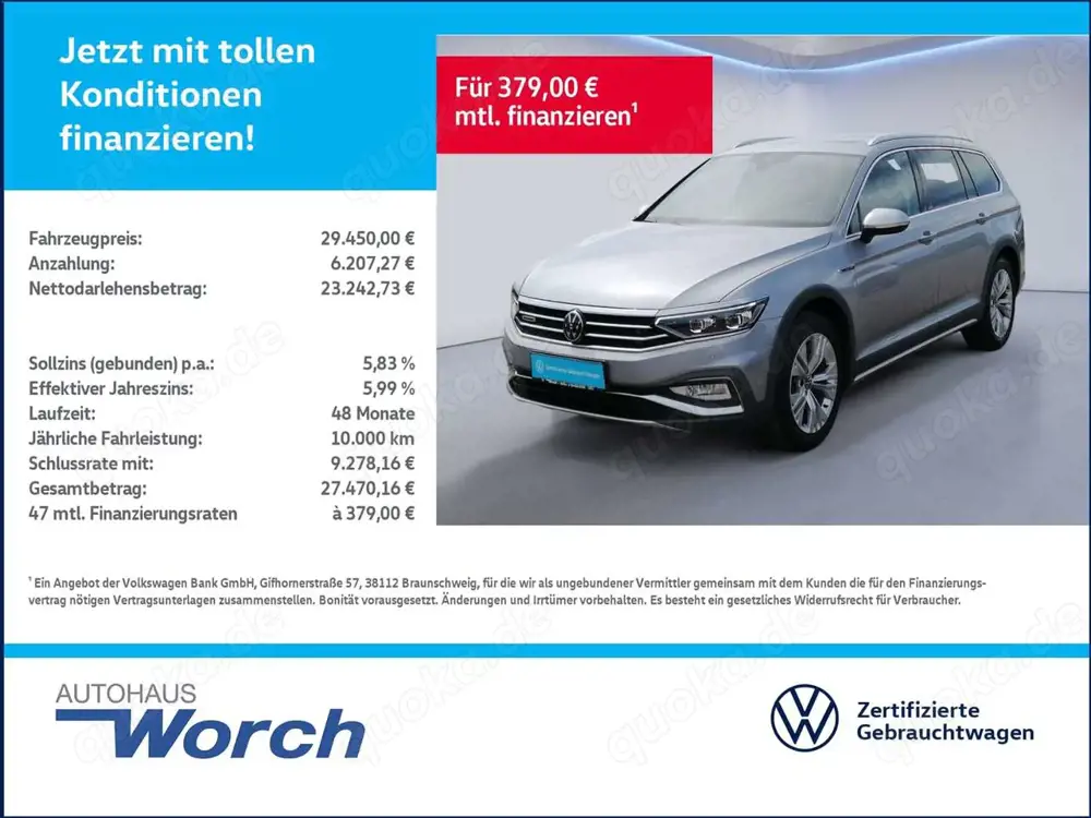 Volkswagen Passat Alltrack 2.0 TDI DSG STHZ+KAMERA+AHK