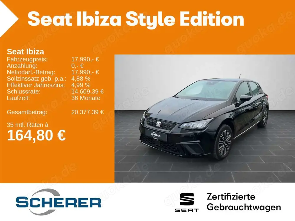 SEAT Ibiza Style 1.0 TSI EPH*SHZ*RS*LED*CARPLAY uvm..